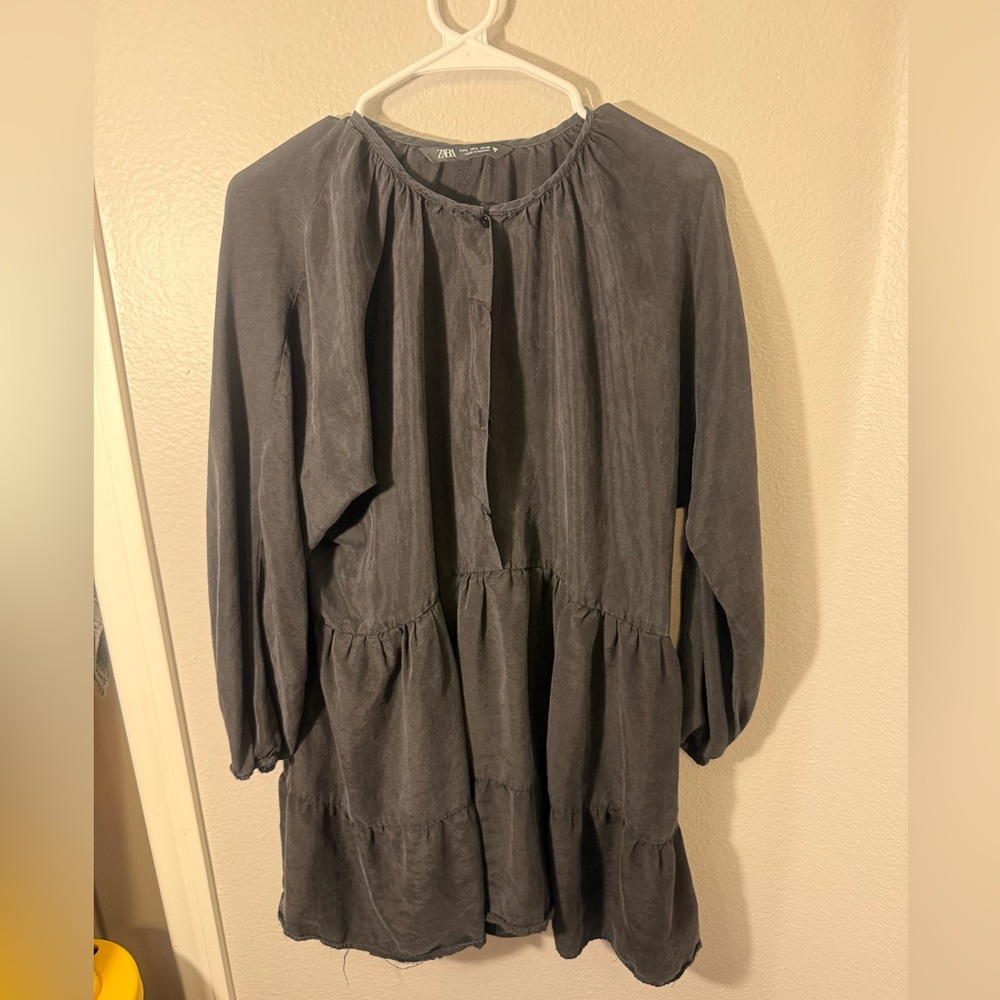 Zara Women's Black Long Sleeve Tunic